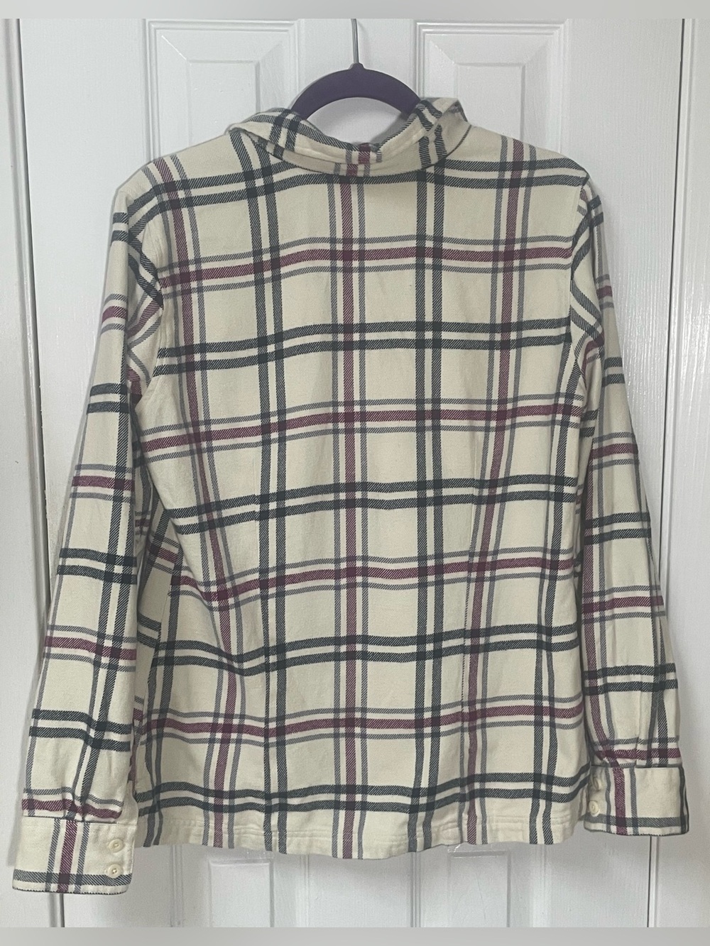 Patagonia Shirt Women’s 10 Organic Cotton Flannel Button Front Gorpcore Outdoor - Picture 3 of 11